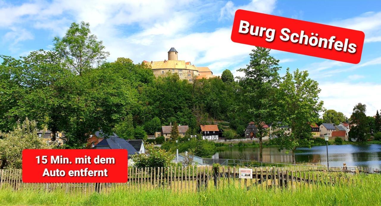 Ferienwohnung "Blick Mylau" - Naehe Freizeitpark Plohn & Weltgroesster Ziegelsteinbruecke Reichenbach im Vogtland Ngoại thất bức ảnh