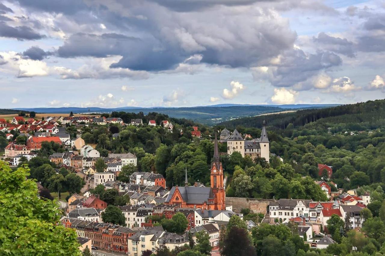 Ferienwohnung "Blick Mylau" - Naehe Freizeitpark Plohn & Weltgroesster Ziegelsteinbruecke Reichenbach im Vogtland Ngoại thất bức ảnh
