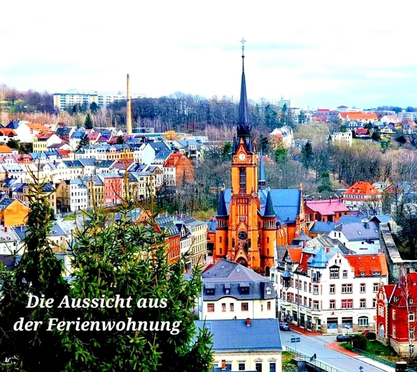 Ferienwohnung "Blick Mylau" - Naehe Freizeitpark Plohn & Weltgroesster Ziegelsteinbruecke Reichenbach im Vogtland Ngoại thất bức ảnh